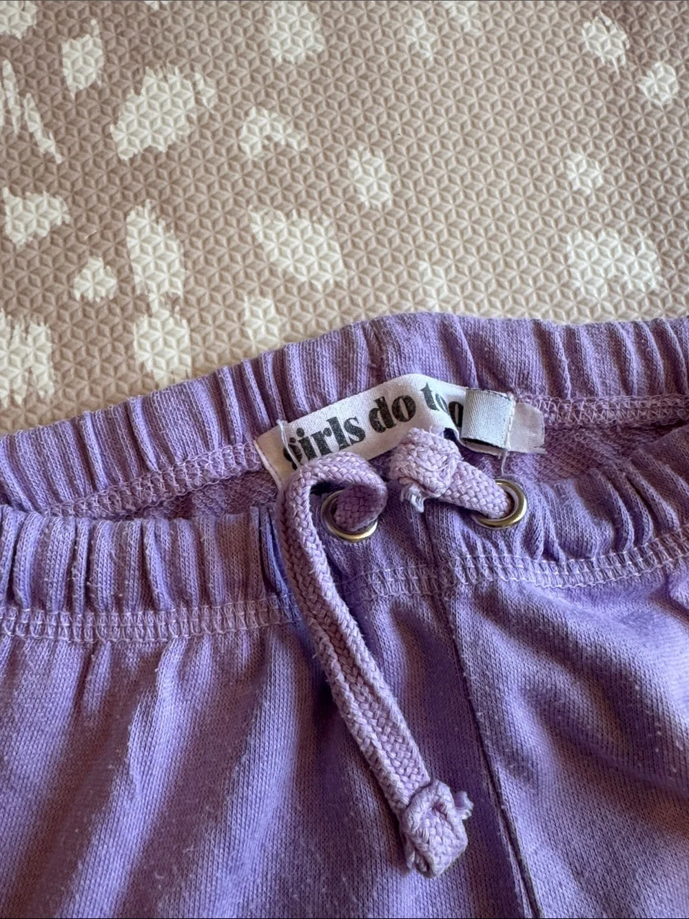 Girls Do Too Lavender Teddy Bear Hoodie & Jogger Sweat Set Size 5 Cute Cozy